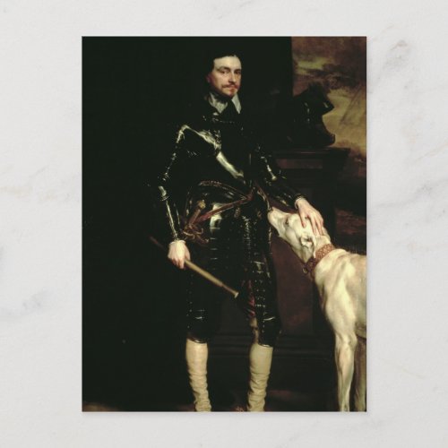 Thomas Wentworth 1st Earl of Strafford  1633_6 Postcard