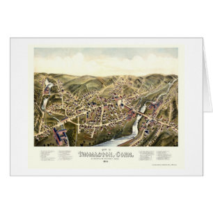 Thomaston, CT Panoramic Map - 1879
