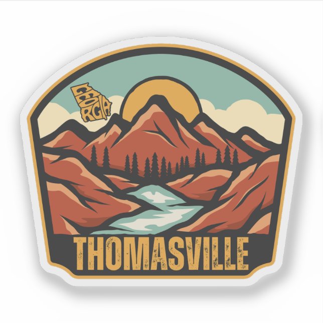 Thomasville, Georgia Sticker (Front)