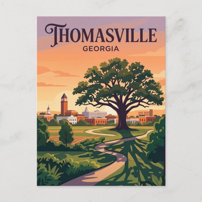 Thomasville USA Postcard (Front)