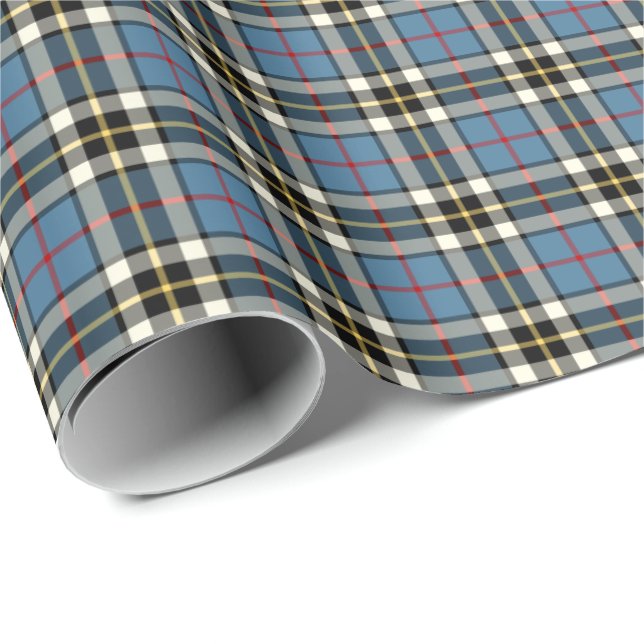 Thompson Clan Blue Formal Dress Tartan Wrapping Paper (Roll Corner)