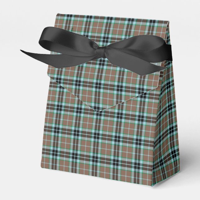Thompson Clan Hunting Tartan Favor Boxes (Front Side)
