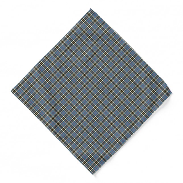 Thompson Clan Light Blue Formal Dress Tartan Bandana (Front)