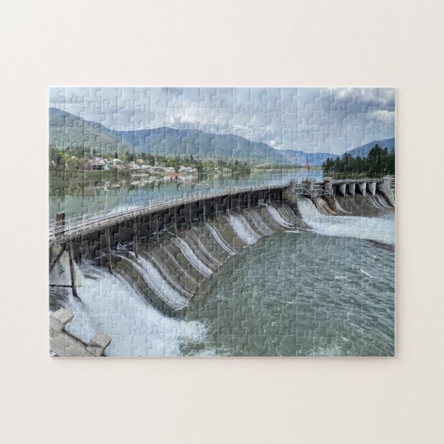 Thompson Falls Dam Jigsaw Puzzle (Horizontal)