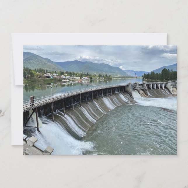 Thompson Falls Dam Note Card (Front)