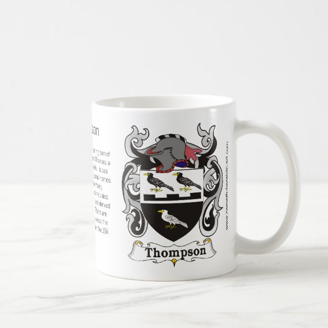Thompson Family Crest Mug (Right)