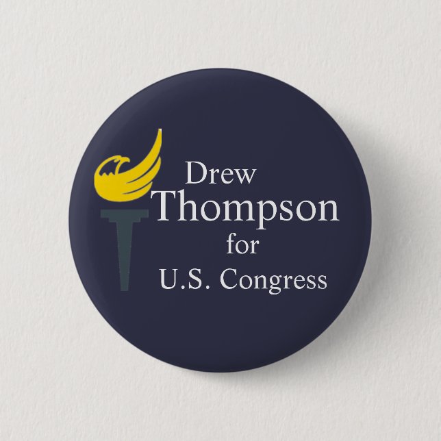 Thompson for Congress Button (Front)