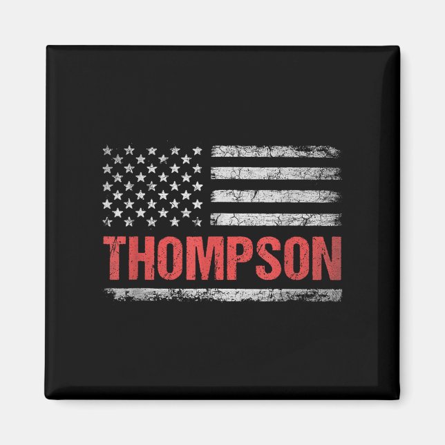 Thompson Name American Flag - Thompson Last Name  Magnet (Front)