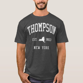Thompson NY J01 Vintage Athletic Sports Design fun T-Shirt