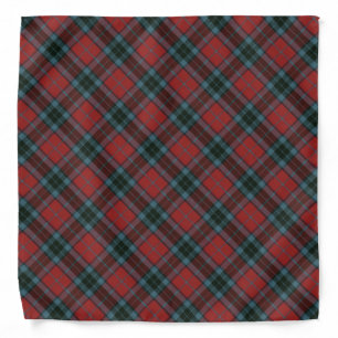 Thompson Red Modern Scottish Clan Tartan Bandana