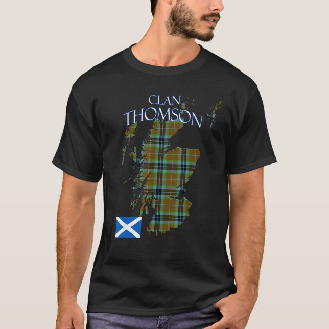 Thompson Scottish Clan Tartan Scotland T-Shirt (Front)