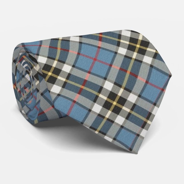 Thomson Blue Original Scottish Tartan Neck Tie (Rolled)