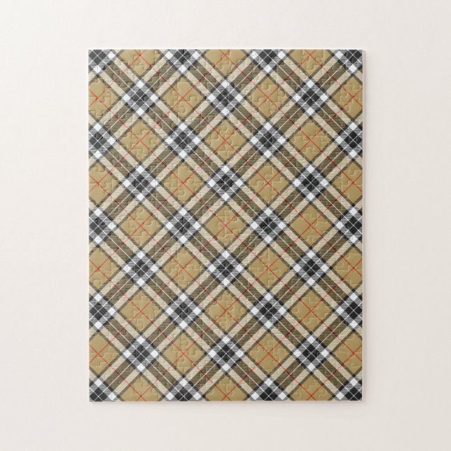 Thomson Camel Clan Tartan Plaid Pattern Jigsaw Puzzle (Vertical)