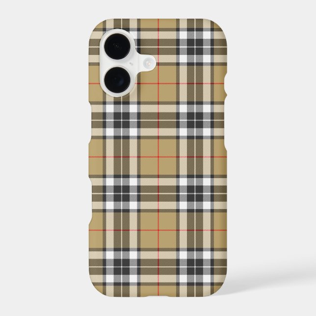 Thomson Camel Tartan Plaid Pattern Family Fashion Case-Mate iPhone Case (Back)