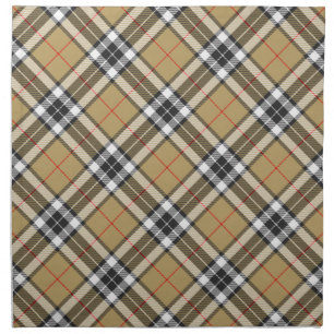 Thomson Camel Tartan Plaid Pattern Family Fashion Cloth Napkin