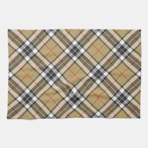 Thomson Camel Tartan Plaid Pattern Family Fashion Kitchen Towel