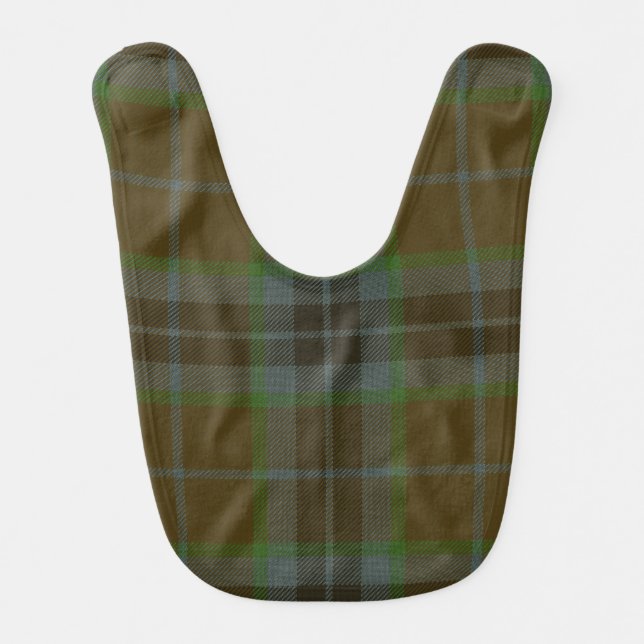 Thomson Clan Tartan Baby Bib (Front)