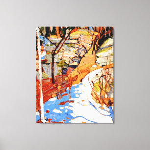 Thomson - Snow and Rocks, Canvas Print