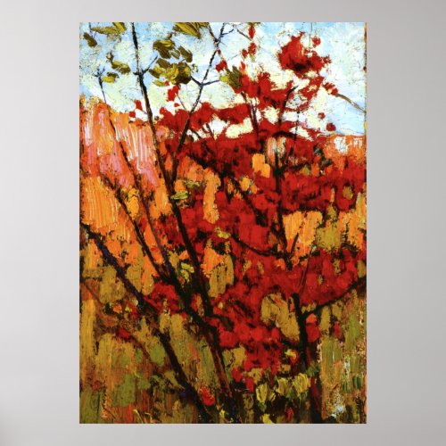 Thomson _ Soft Maple in Autumn Poster