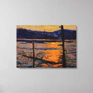 Thomson - Sunset, Canoe Lake Canvas Print
