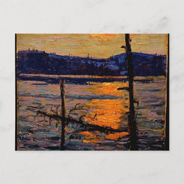 Thomson - Sunset, Canoe Lake Postcard (Front)
