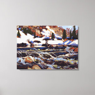 Thomson - The Rapids, fine art painting Canvas Print
