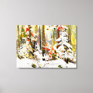 Thomson - Wood Interior, Winter Canvas Print
