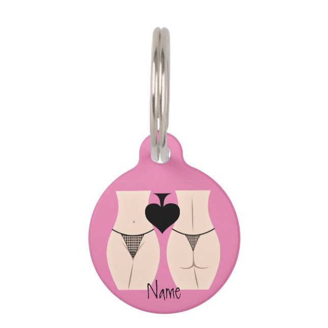 Thong Panty Spade Thunder_Cove Pet ID Tag (Front)
