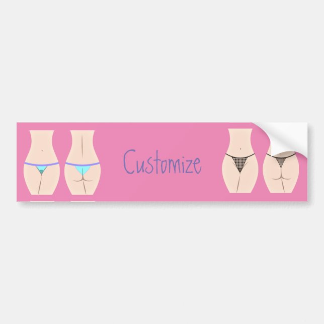 Thong Panty Thunder_Cove Bumper Sticker (Front)