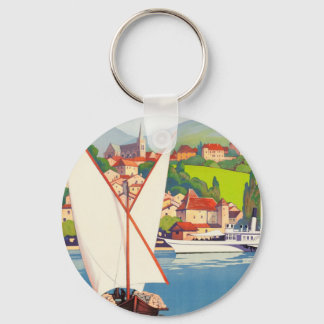 Thonon Les Bains French Travel Europe Keychain