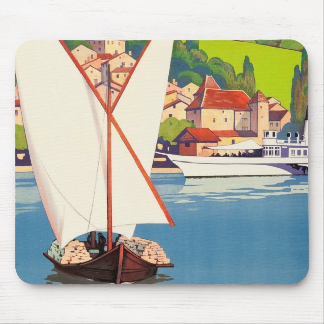 Thonon Les Bains French Travel Europe Mouse Pad (Front)