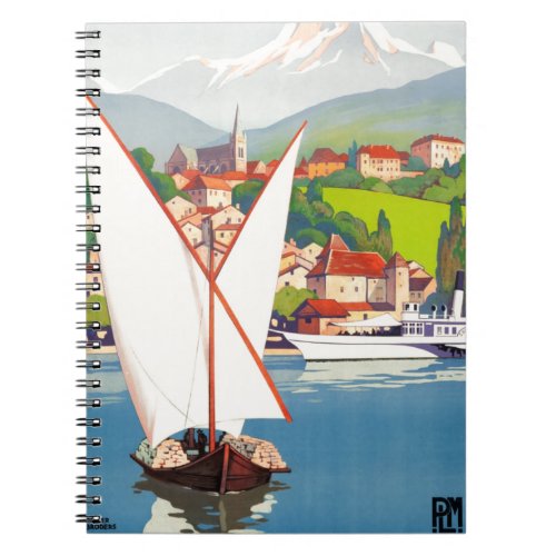Thonon Les Bains French Travel Europe Notebook