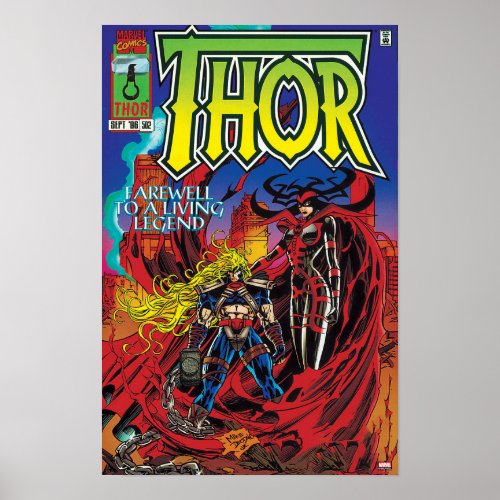 Thor 502 Comic Cover Poster