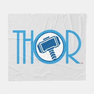 Thor Art Deco Name Fleece Blanket