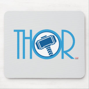 Thor Art Deco Name Mouse Pad