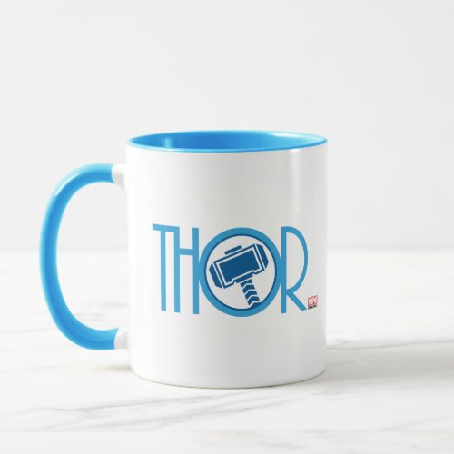 Thor Art Deco Name Mug