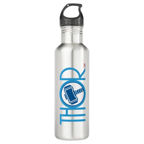 Thor Art Deco Name Stainless Steel Water Bottle