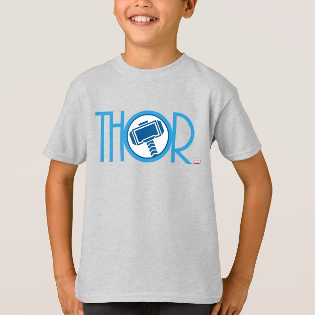 Thor Art Deco Name T-Shirt (Front)
