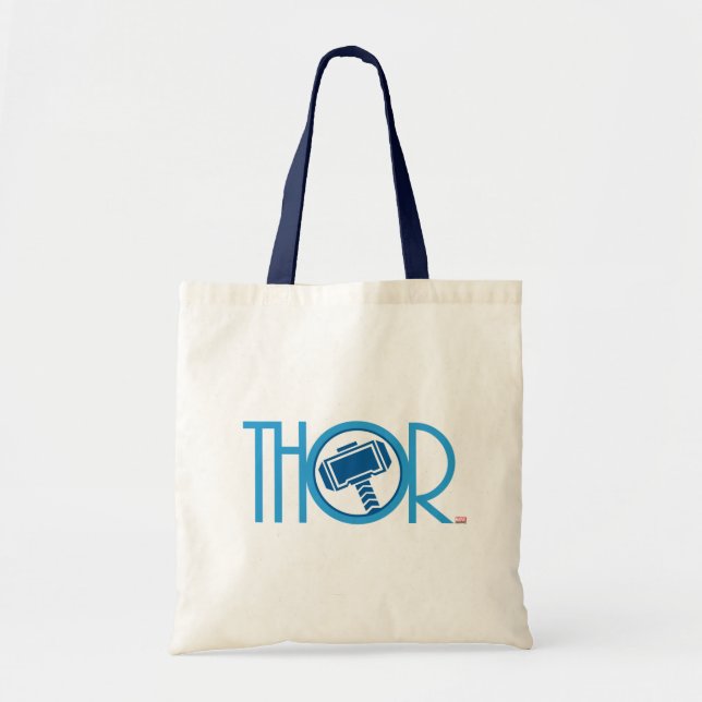 Thor Art Deco Name Tote Bag (Front)