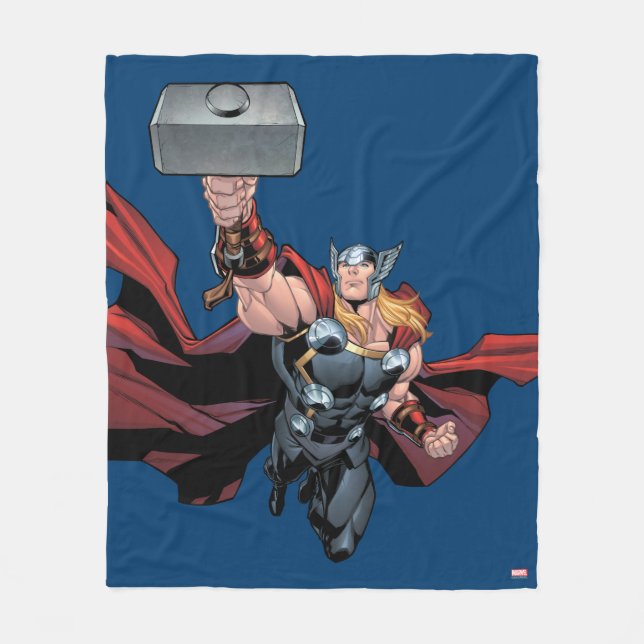 Thor Assemble Fleece Blanket (Front)