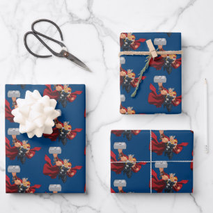 Thor Assemble Wrapping Paper Sheets
