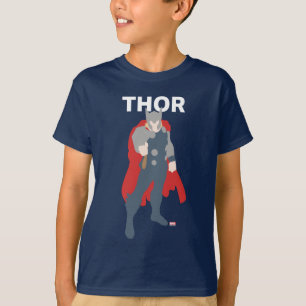 Thor Flat Color Character Art T-Shirt