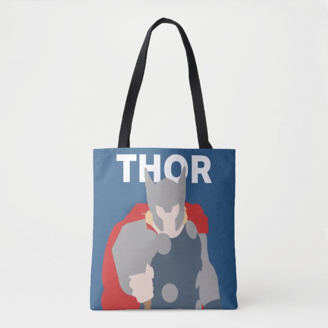 Thor Flat Color Character Art Tote Bag (Front)