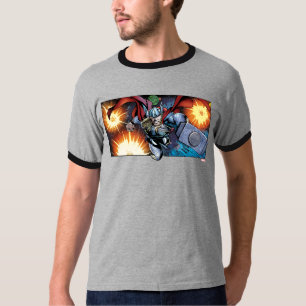 Thor Flying Through Space Comic Panel T-Shirt