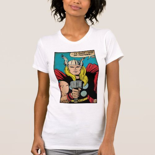 Thor God of Thunder Comic Panel T_Shirt