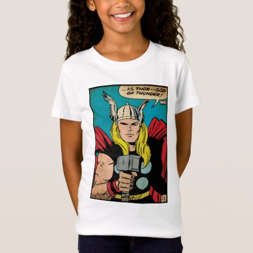 Thor God of Thunder Comic Panel T_Shirt