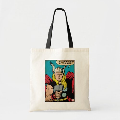 Thor God of Thunder Comic Panel Tote Bag