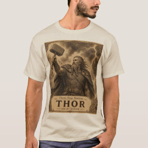 Thor God of Thunder Norse Mythology T-Shirt
