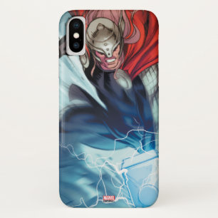 Thor Hammer Comic Panel iPhone X Case