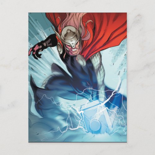 Thor Hammer Comic Panel Postcard